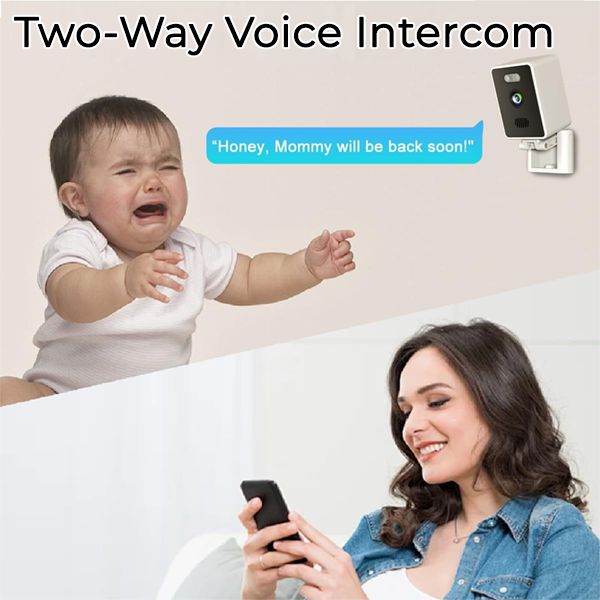 WiFi Indoor Cameras for Home Security with ChromaMax Al Color Night Vision (3MP 2K)