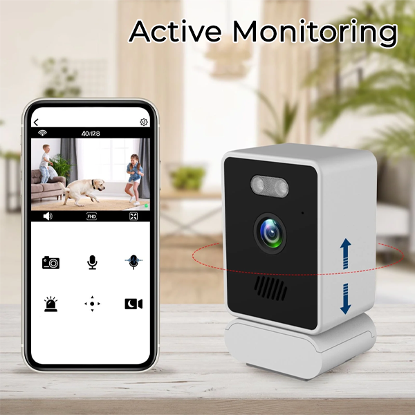 WiFi Indoor Cameras for Home Security with ChromaMax Al Color Night Vision (3MP 2K)